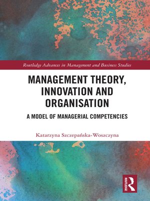 cover image of Management Theory, Innovation, and Organisation